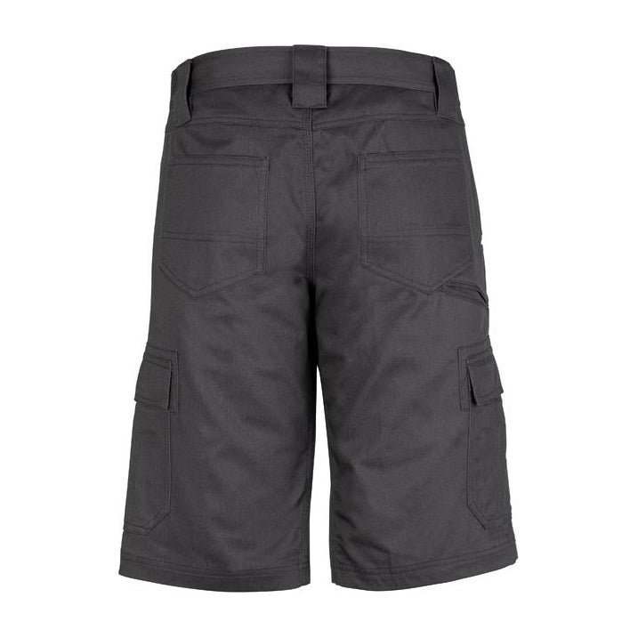 Syzmik Mens Midweight Drill Cargo Shorts ZW012 CLEARANCE in Charcoal