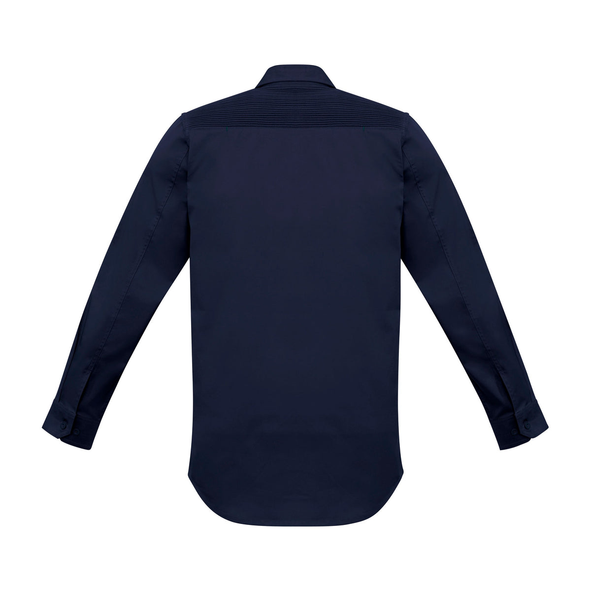 Syzmik Mens Streetworx L/S Stretch Shirt ZW350 in Navy, view 2