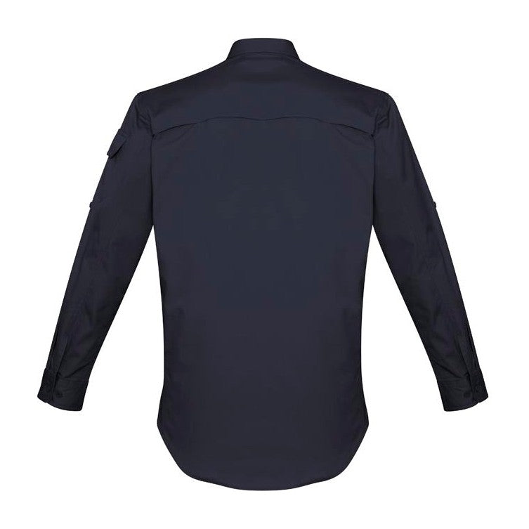 Syzmik Mens Rugged Cooling Long Sleeve Shirt ZW400 CLEARANCE in Charcoal