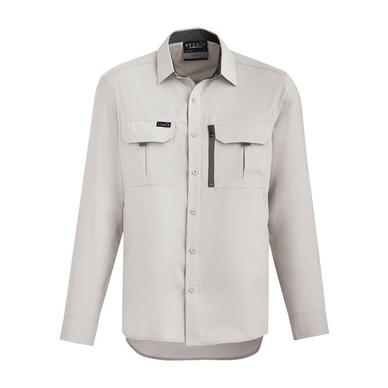 Syzmik Mens Outdoor L/S Shirt ZW460 in Natural