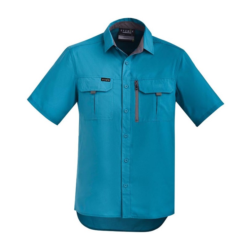 Syzmik Mens Outdoor S/S Shirt ZW465 in Diesel