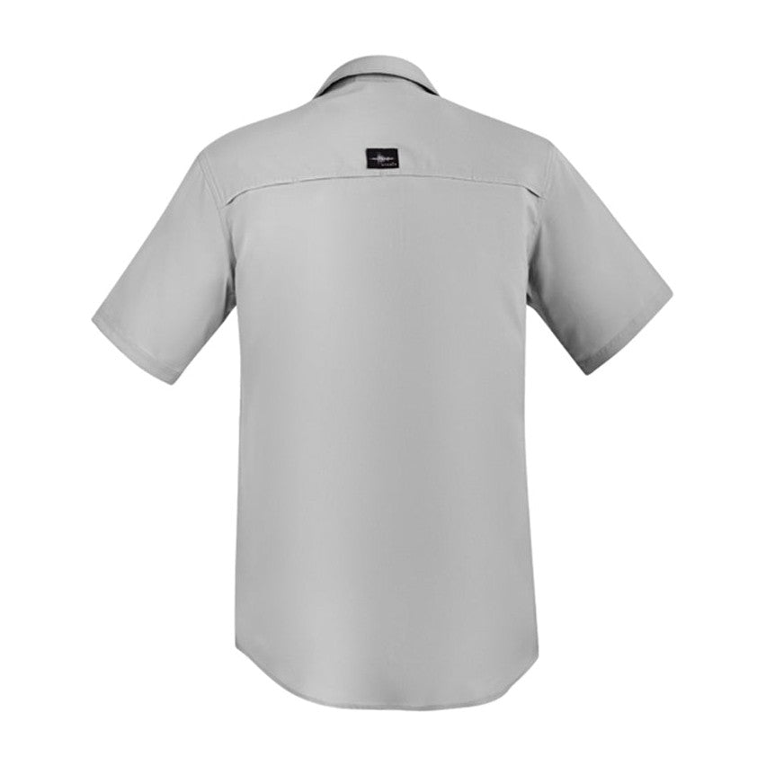 Syzmik Mens Outdoor S/S Shirt ZW465 in Stone