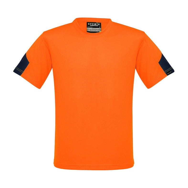 Syzmik Mens Hi Vis Squad Tee ZW505 in Orange/Navy
