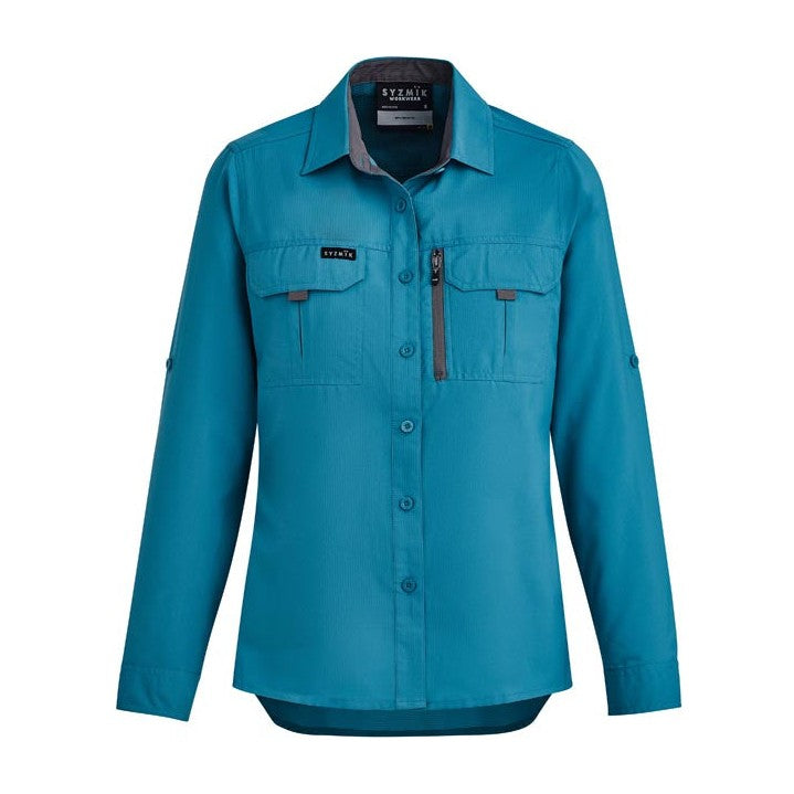 Syzmik Womens Outdoor Long Sleeve Shirt ZW760 in Diesel