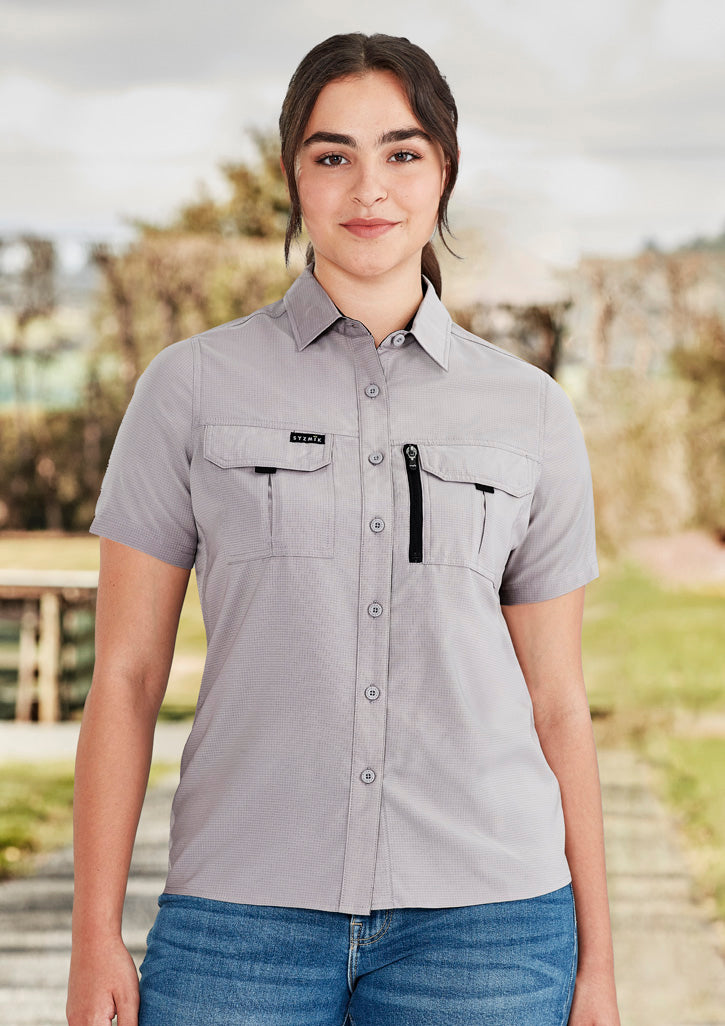 Syzmik Womens Outdoor Short Sleeve Shirt ZW765