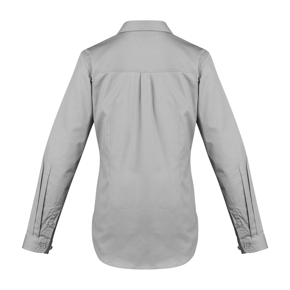 Syzmik Womens Lightweight Tradie Long Sleeve Shirt ZWL121 in Grey, view 2