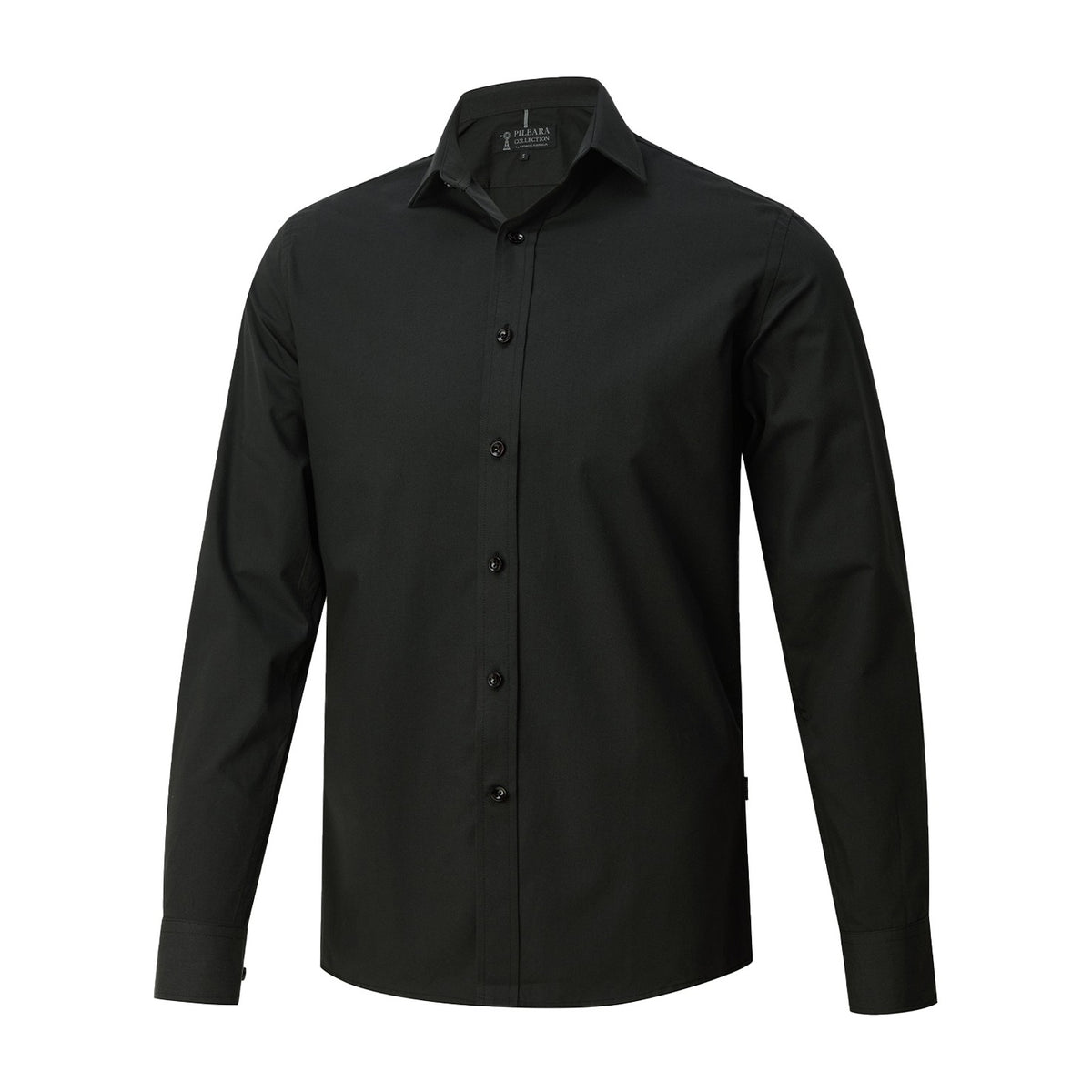 Pilbara Mens Premium Twill Long Sleeve Shirt RMPC187 in Black
