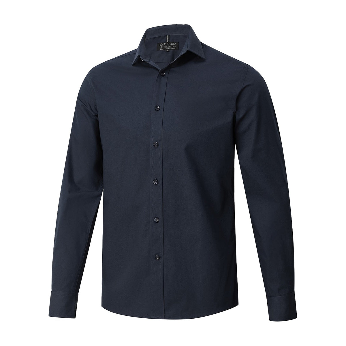 Pilbara Mens Premium Twill Long Sleeve Shirt RMPC187 in Navy