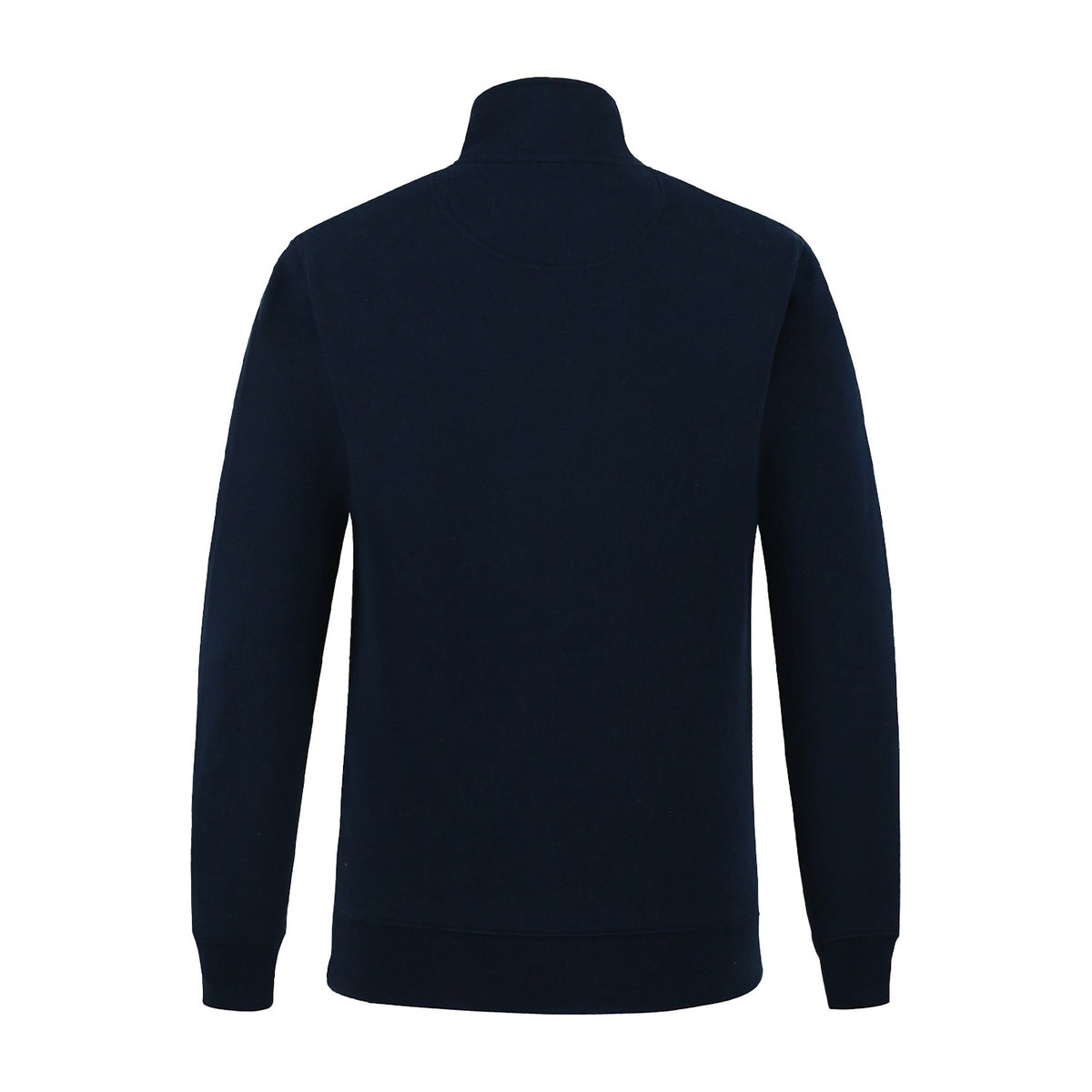 Pilbara Mens Zipper Closed Front Fleece Pullover RMPC045 in French Navy, back view
