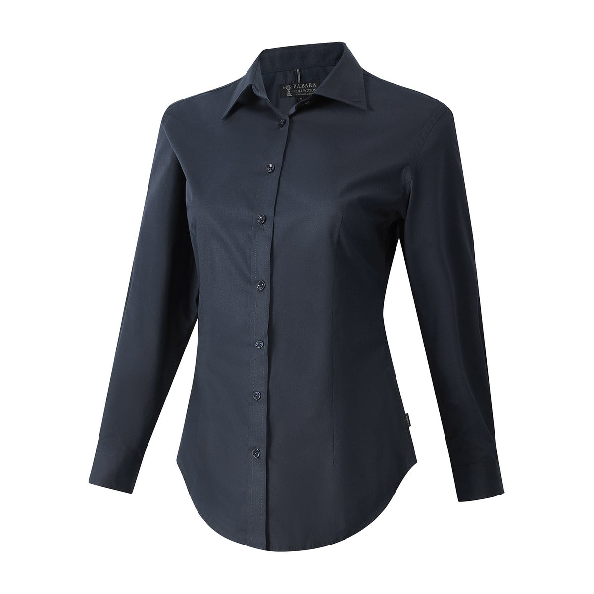 Pilbara Womens Premium Twill Long Sleeve Shirt RMPC210 in Navy