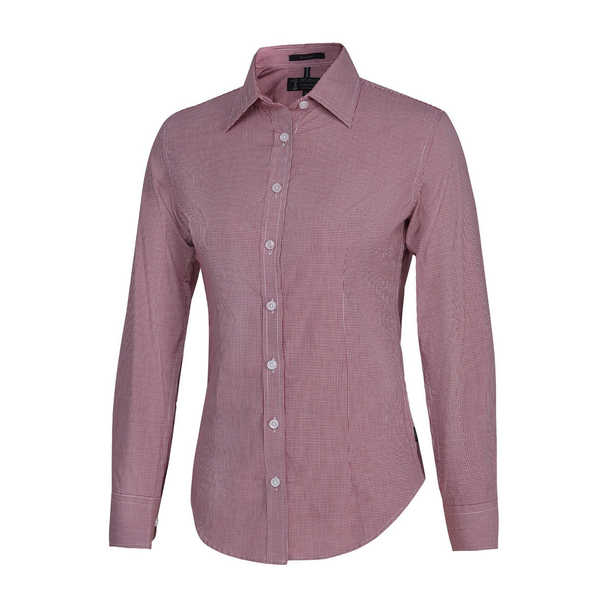 Pilbara Womens Yarn Dyed Check Long Sleeve Shirt RMPC069 in Red/White Mini Check