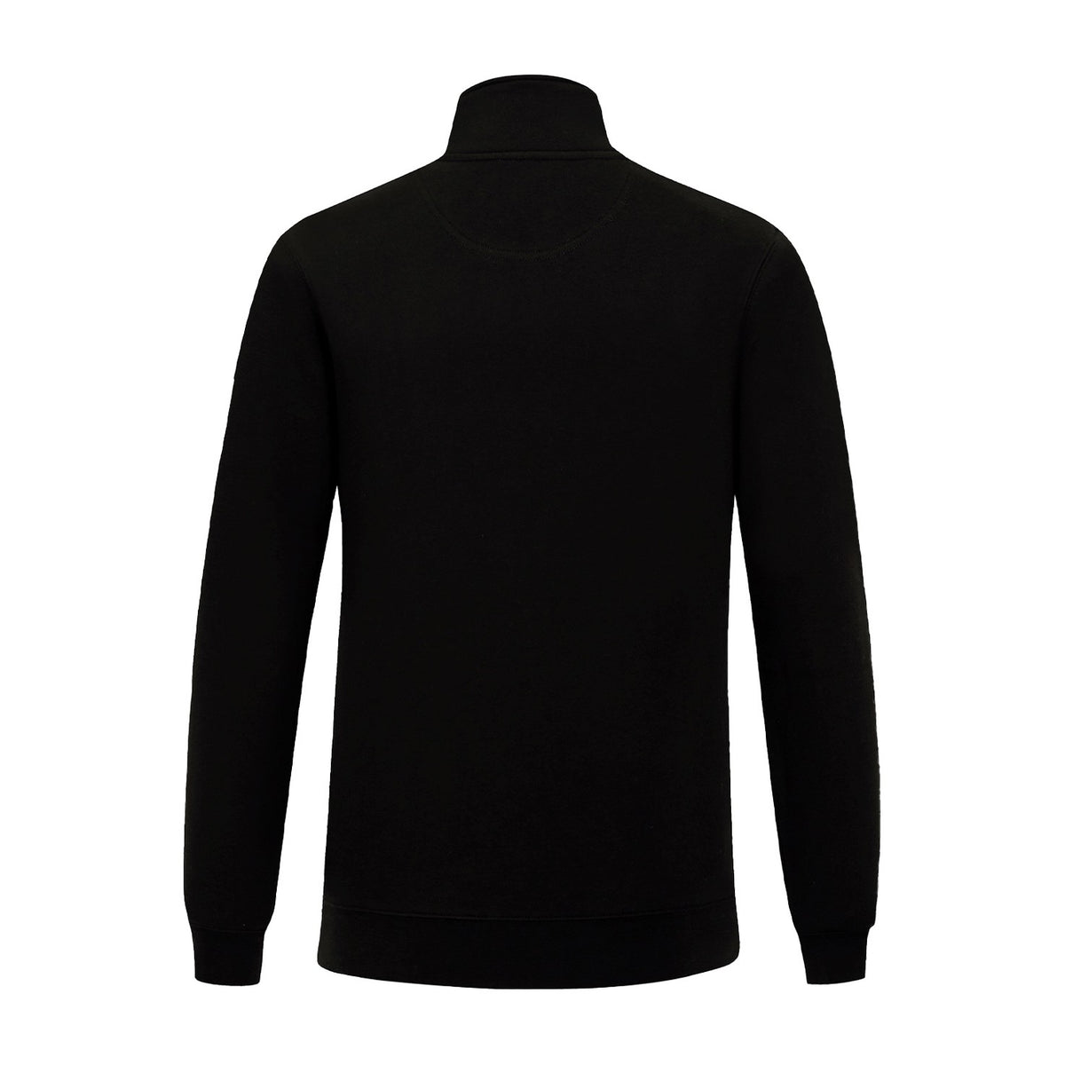 Pilbara Womens Zipper Closed Front Fleece Pullover RMPC051 in Black, back view