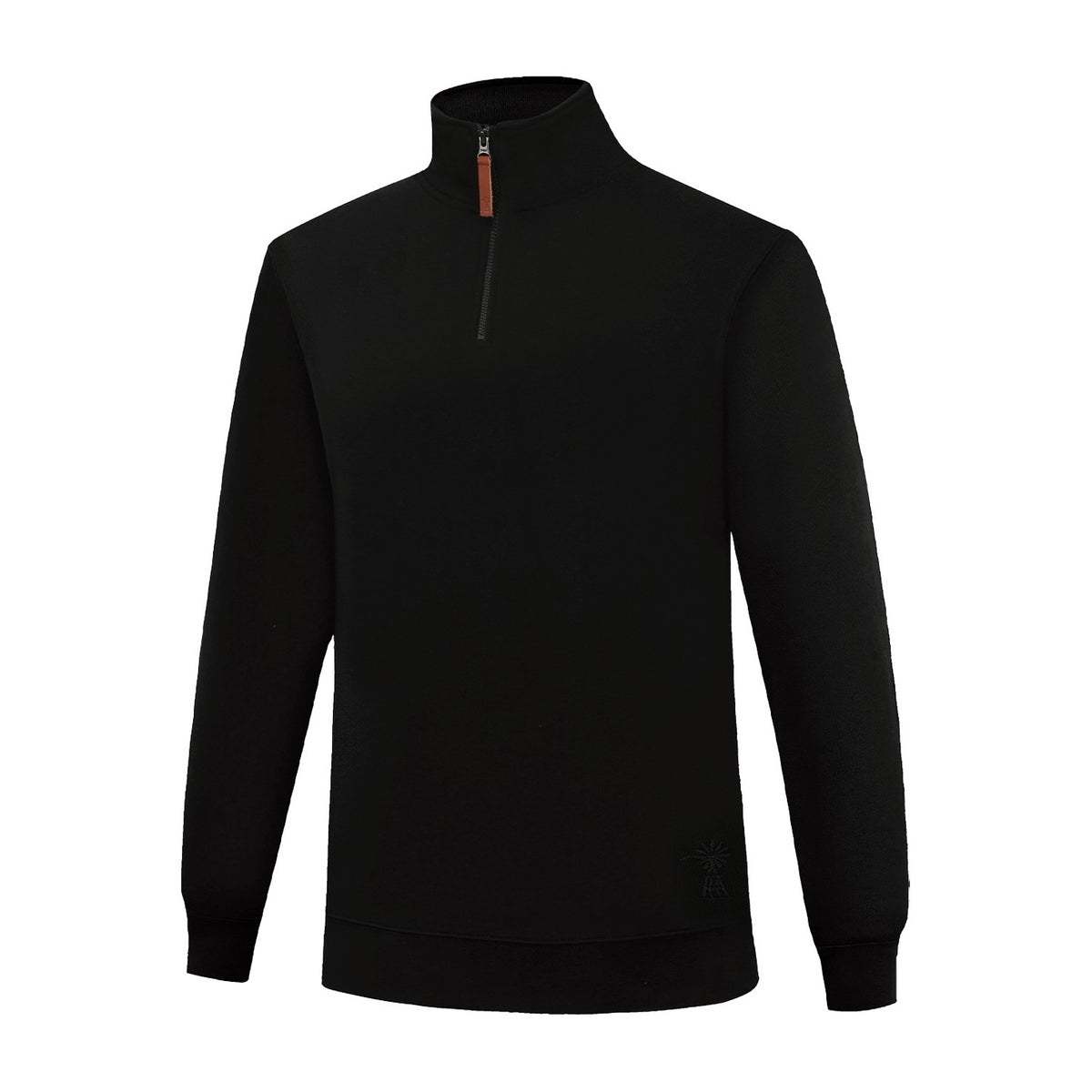 Pilbara Womens Zipper Closed Front Fleece Pullover RMPC051 in Black