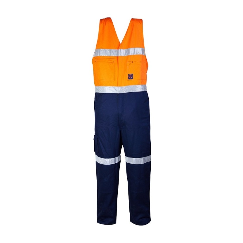 Ritemate 2 Tone Action Back Overall 50MM Reflective Tape RM909AR in Orange/Navy