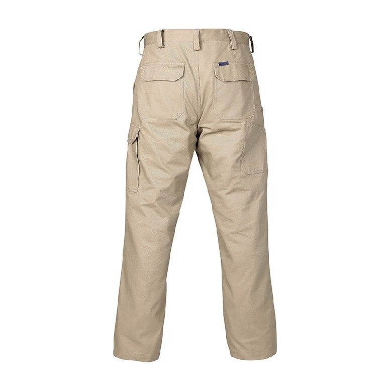 Ritemate Cargo Trousers RM1004 in Khaki, back view
