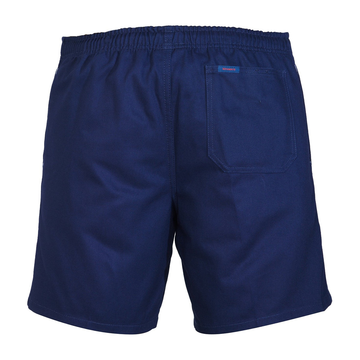 Ritemate Elastic Waist Long Leg Shorts RM33EWLS in Navy, back view
