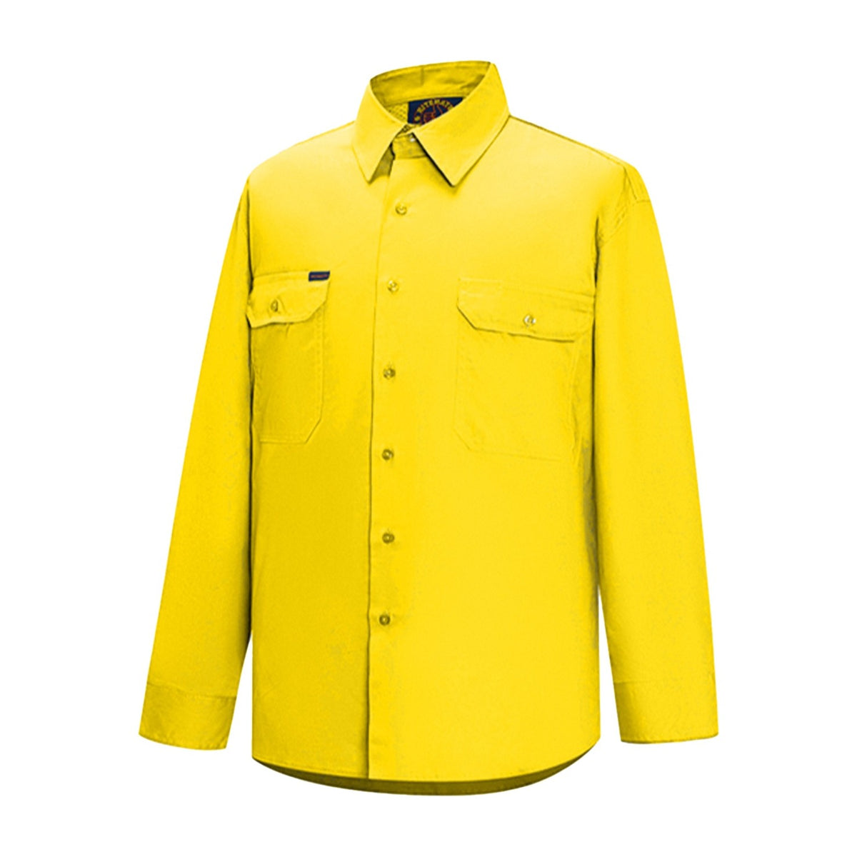 Ritemate Open Front Long Sleeve Shirt RM1000 in Yellow