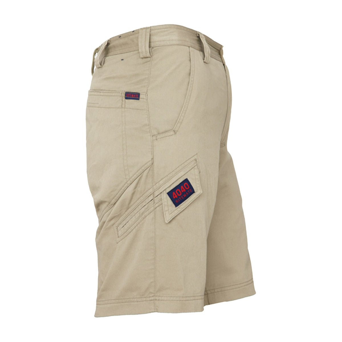 Ritemate Unisex Light Weight Cargo Short RM4040 in Khaki, right view