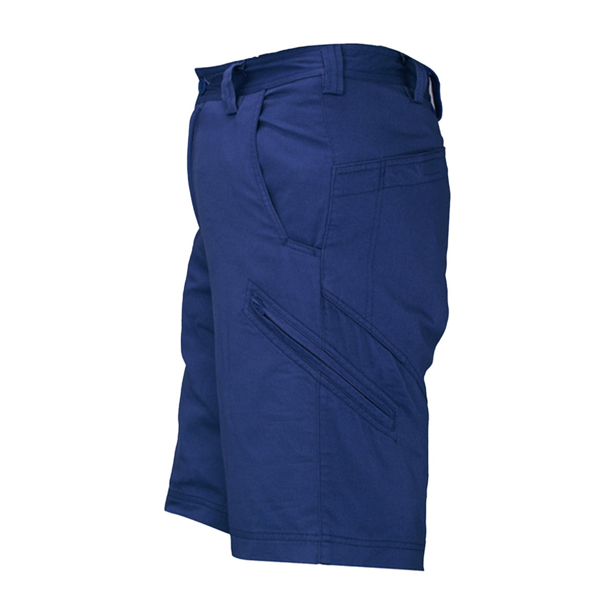 Ritemate Unisex Light Weight Cargo Short RM4040 in Navy, left view