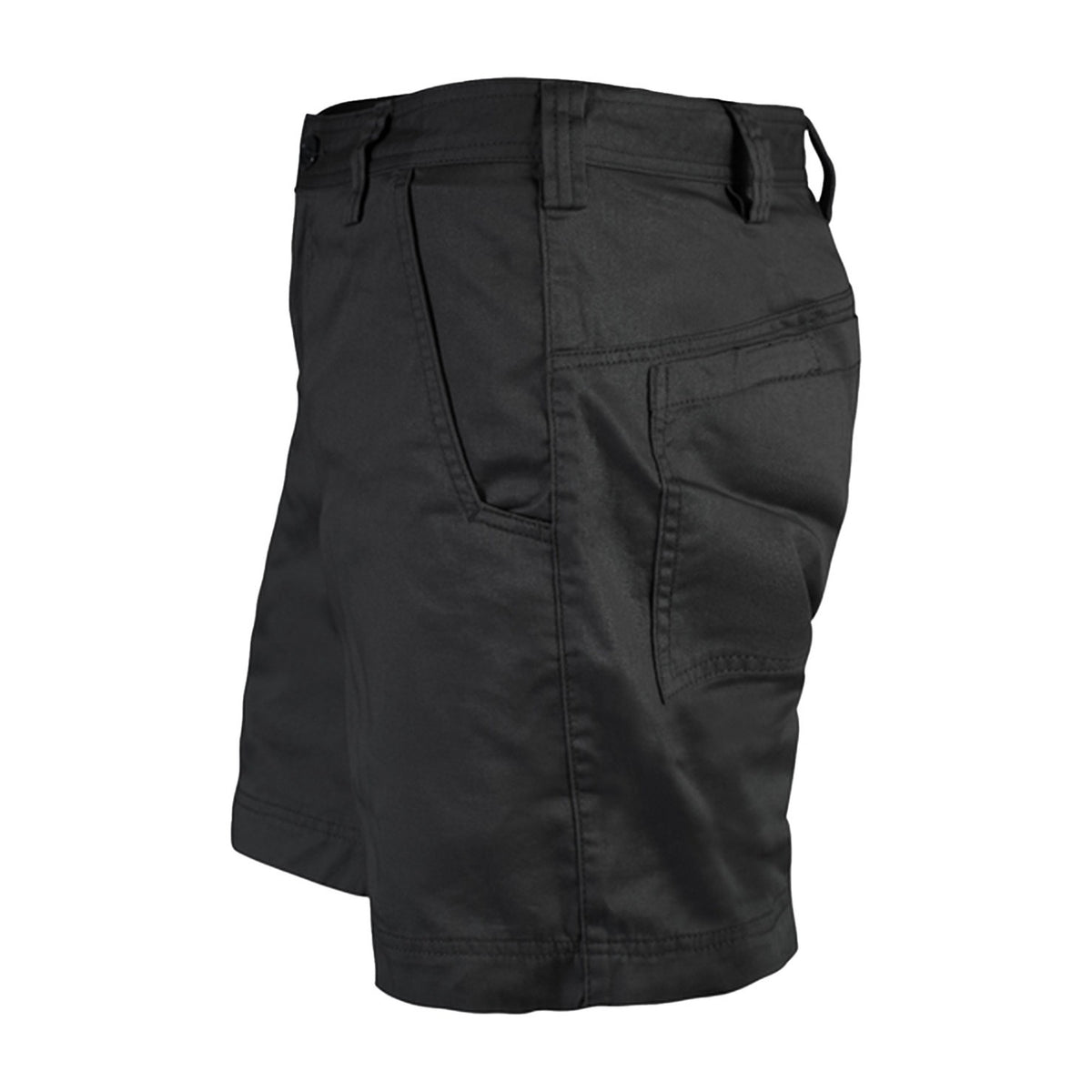 Ritemate Unisex Light Weight Narrow Leg Shorts RM2020 in Black, left view