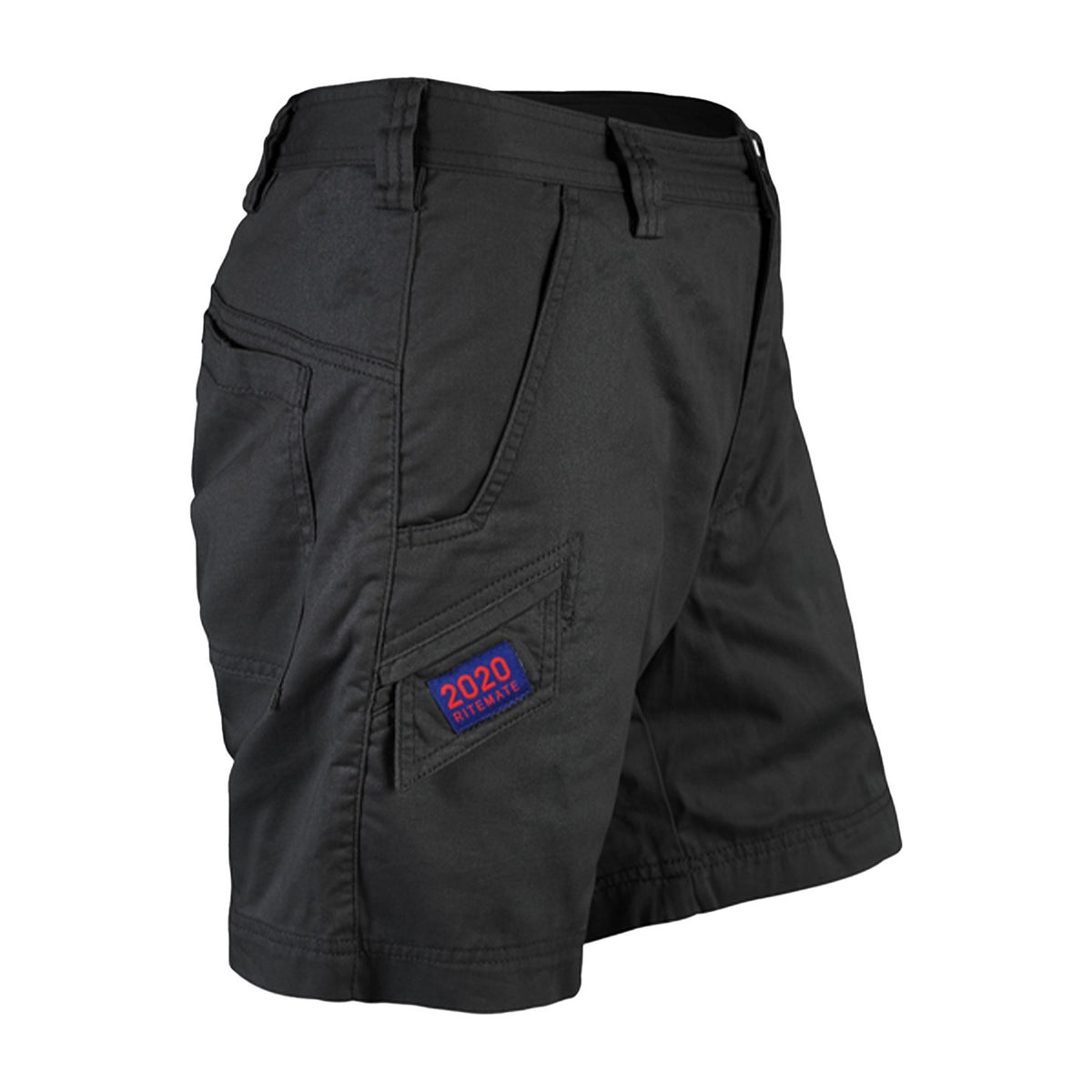 Ritemate Unisex Light Weight Narrow Leg Shorts RM2020 in Black, right view