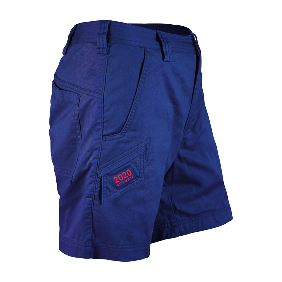 Ritemate Unisex Light Weight Narrow Leg Shorts RM2020 in Navy, right view