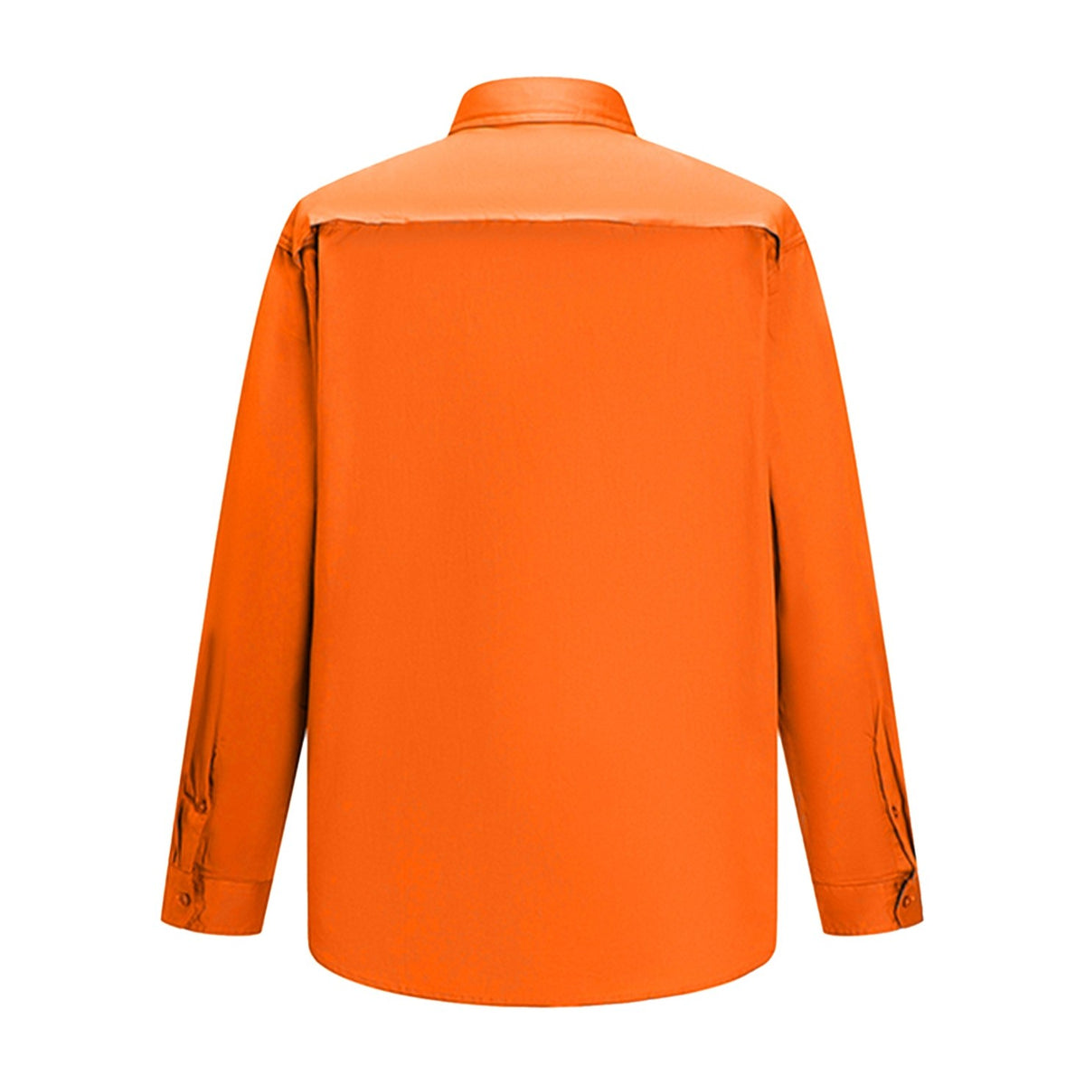 Ritemate Vented Open Front Light Weight Shirt RM108V3 in Orange, back view