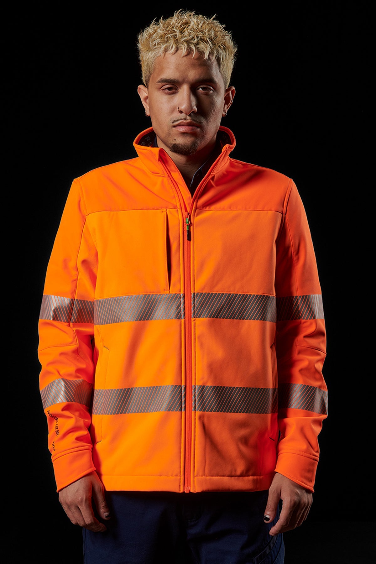 FXD WO-3T Hi-Vis Taped Soft Shell Work Jacket in Orange