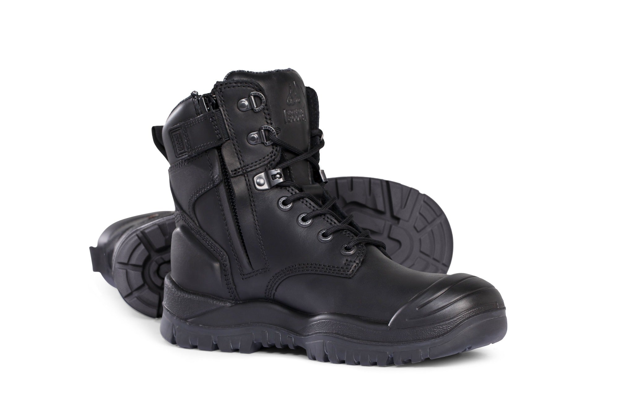 Mongrel High Leg ZipSider Boot with Scuff Cap - Black 561020