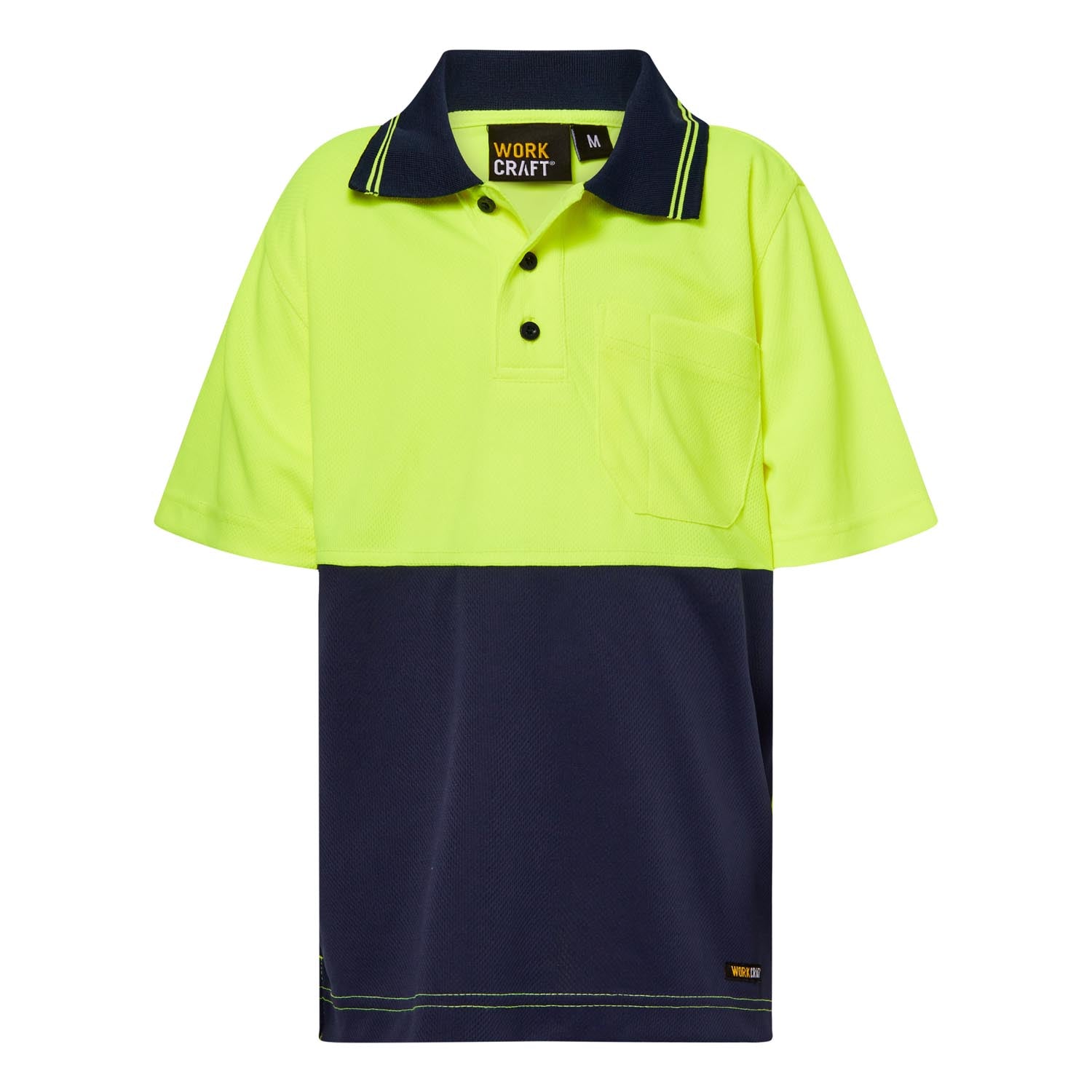 Workcraft Kids Short Sleeve Two Tone Polo WSPK20