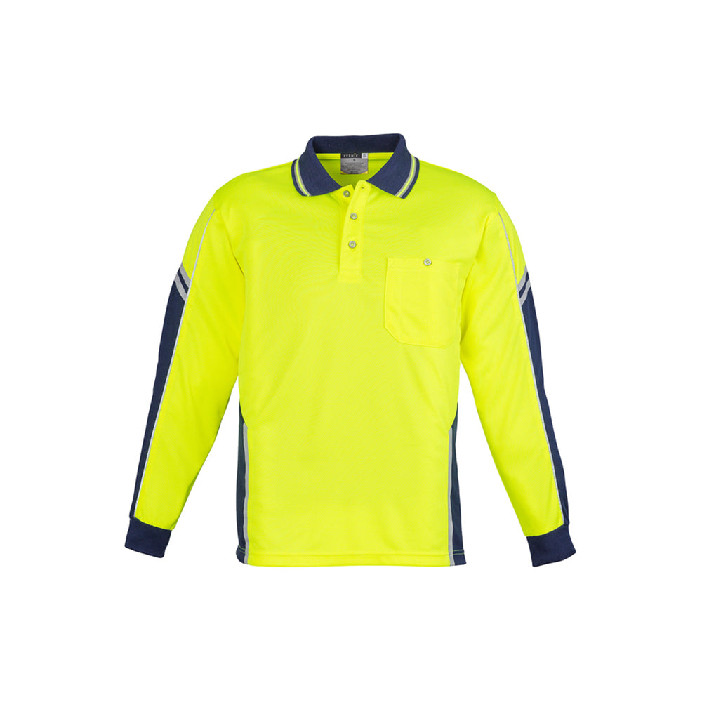 Syzmik Mens Hi Vis Squad L/S Polo ZH238